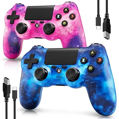Controller for PS4, Wireless Controller 2 Pack for Sony PlayStation 4/Slim/Pro, Remote...