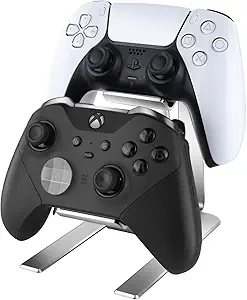 Controller Holder – 2 Tier Universal Aluminum Display Stand Accessories PC Gaming Desk...