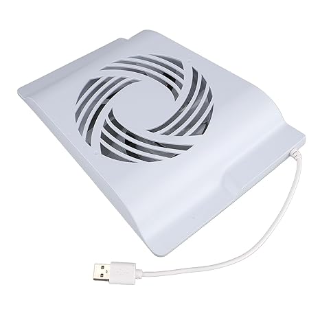 Cooling Fan for Slim Digital Disc Edition with RGB Light, Temperature Control, 2 USB HUB...