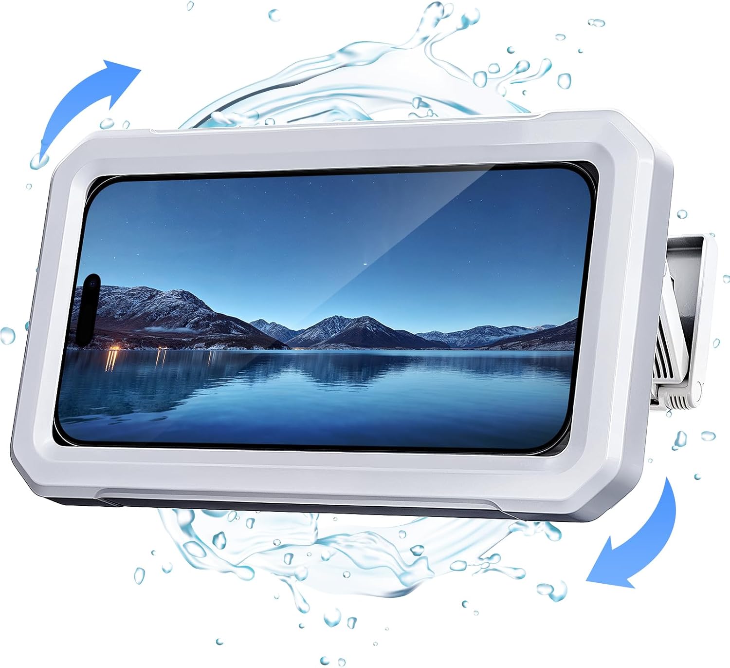Coolpow Shower Phone Holder Waterproof【480°Rotatable】 Retractable Adjustable Shower...