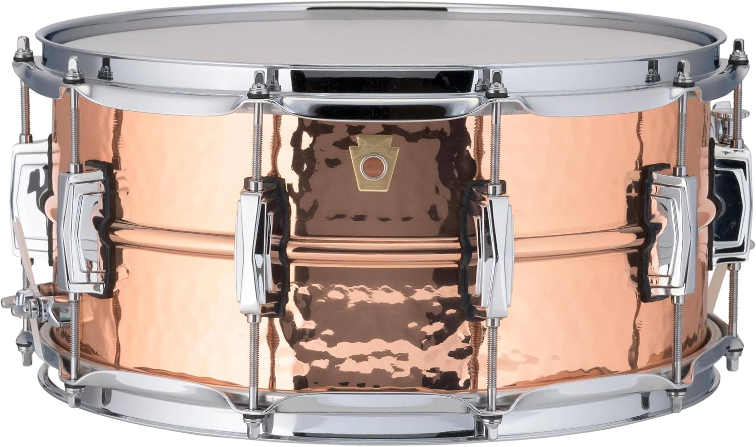Copperphonic Snare Drum with Hammered Shell