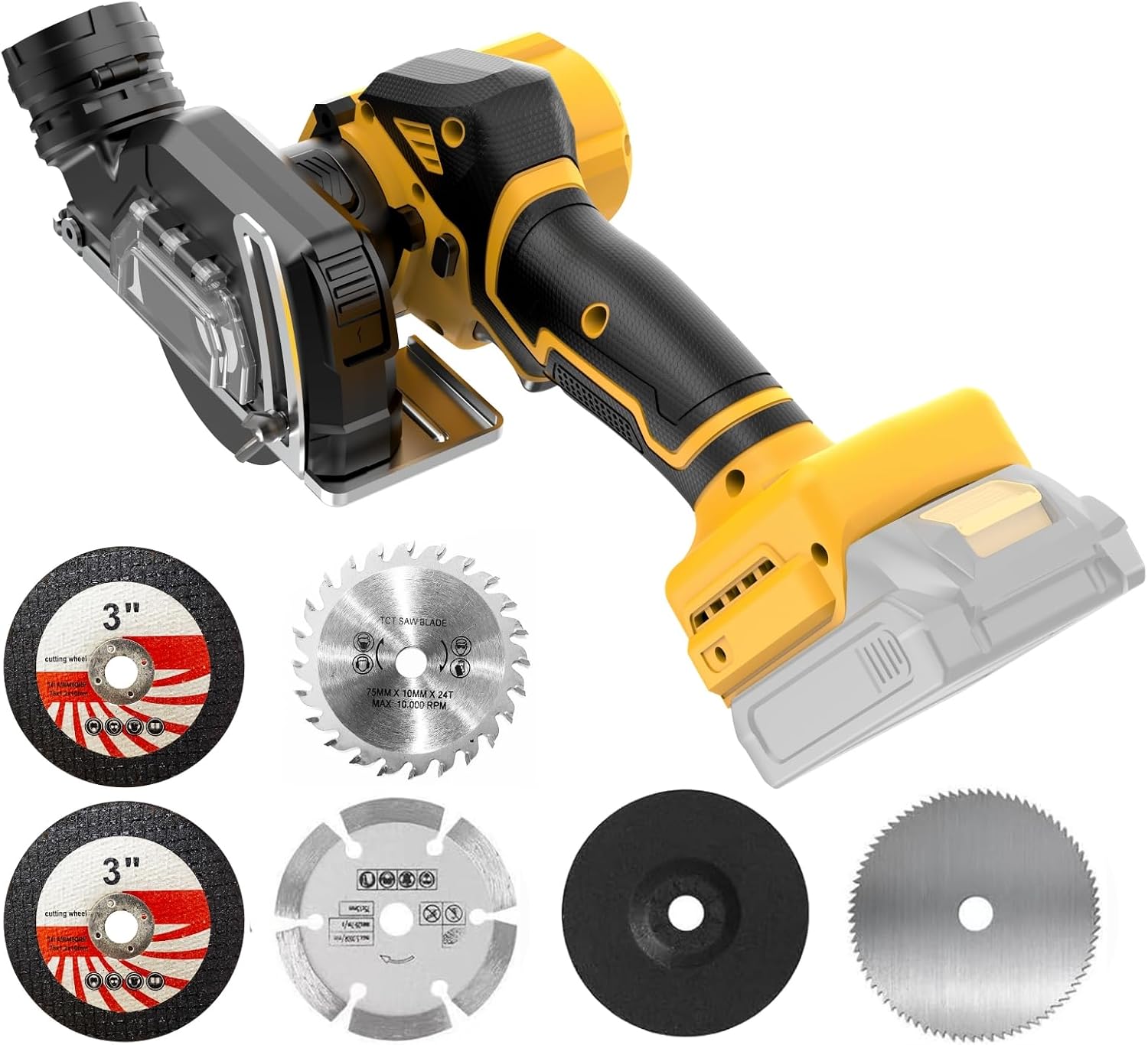 Cordless Cut Off Tool Compatible With DeWalt 20V MAX Battery(NO Battery) 3" Brushless Mini...