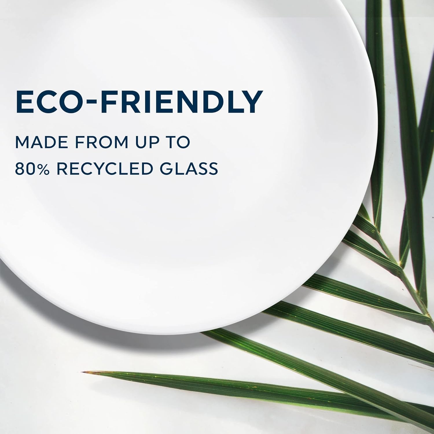 Corelle Vitrelle 8-Piece Dinner Plates Set Triple Layer Glass and Chip Resistant... image