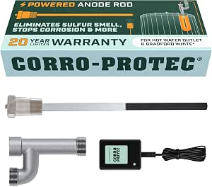 Corro-Protec Powered Anode Rod for Bradford White Water Heater and Hot Water Outlet... image