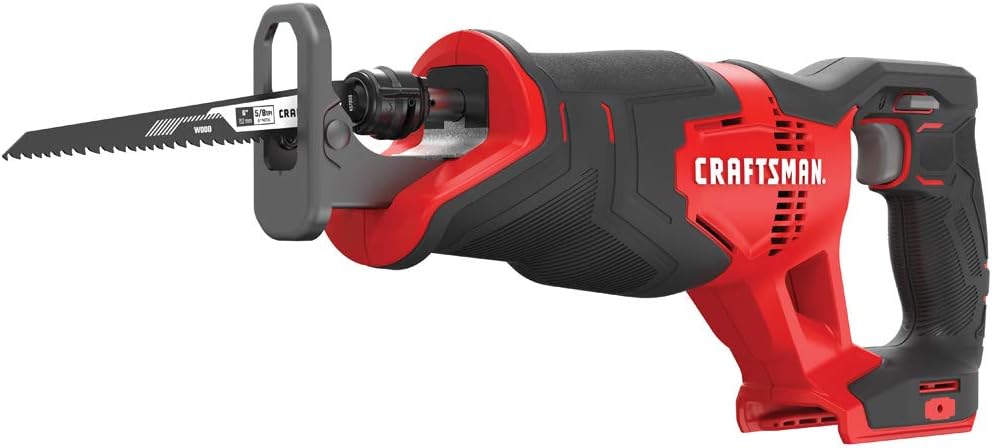 CRAFTSMAN V20 Reciprocating Saw, Cordless, 3,000 RPM, Variable Speed Trigger, Quick...