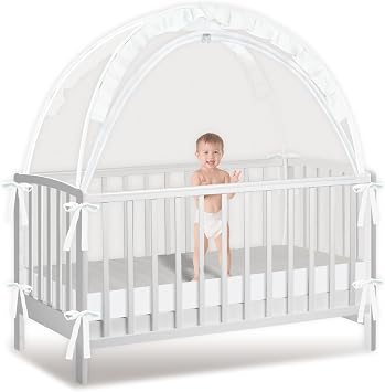 Crib Tent to Keep Baby from Climbing Out, Crib Net to Keep Baby in - Mesh Climbing... image