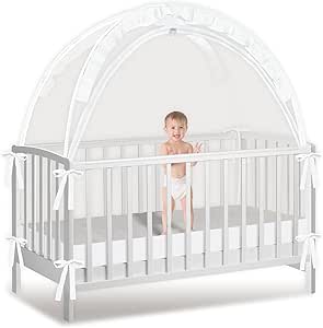 Crib Tent to Keep Baby from Climbing Out, Crib Net to Keep Baby in - Mesh Climbing... image
