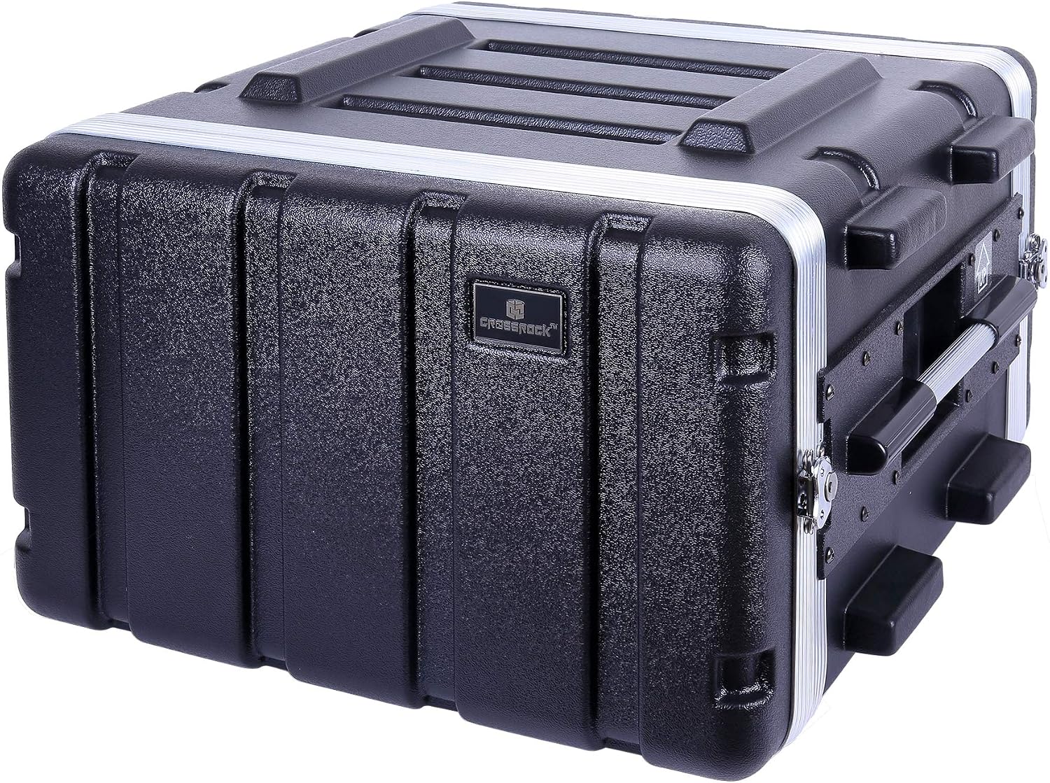 Crossrock Stackable 6U Rack Case, Standard 19.25” Depth, Polyethylene Hard-shell...