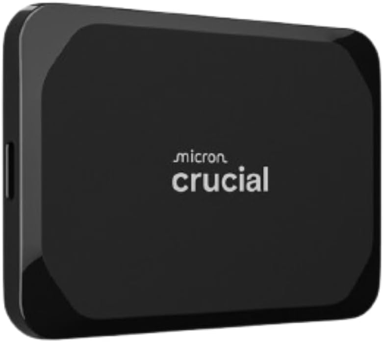 Crucial X9 2TB Portable SSD, Up to 1050MB/s, USB 3.2 USB-C, External Solid State Drive...