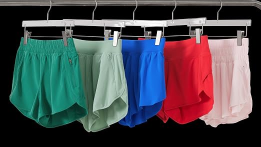 CRZ YOGA High Waisted Split Running Shorts for Women 3" - Comfy Mesh Liner for Workout...