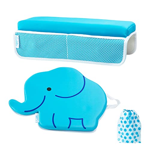 Cuddlix Baby Kneeler and Elbow Rest Pad Set for Baby Bathing Parents, Extra Thick Soft Mat...