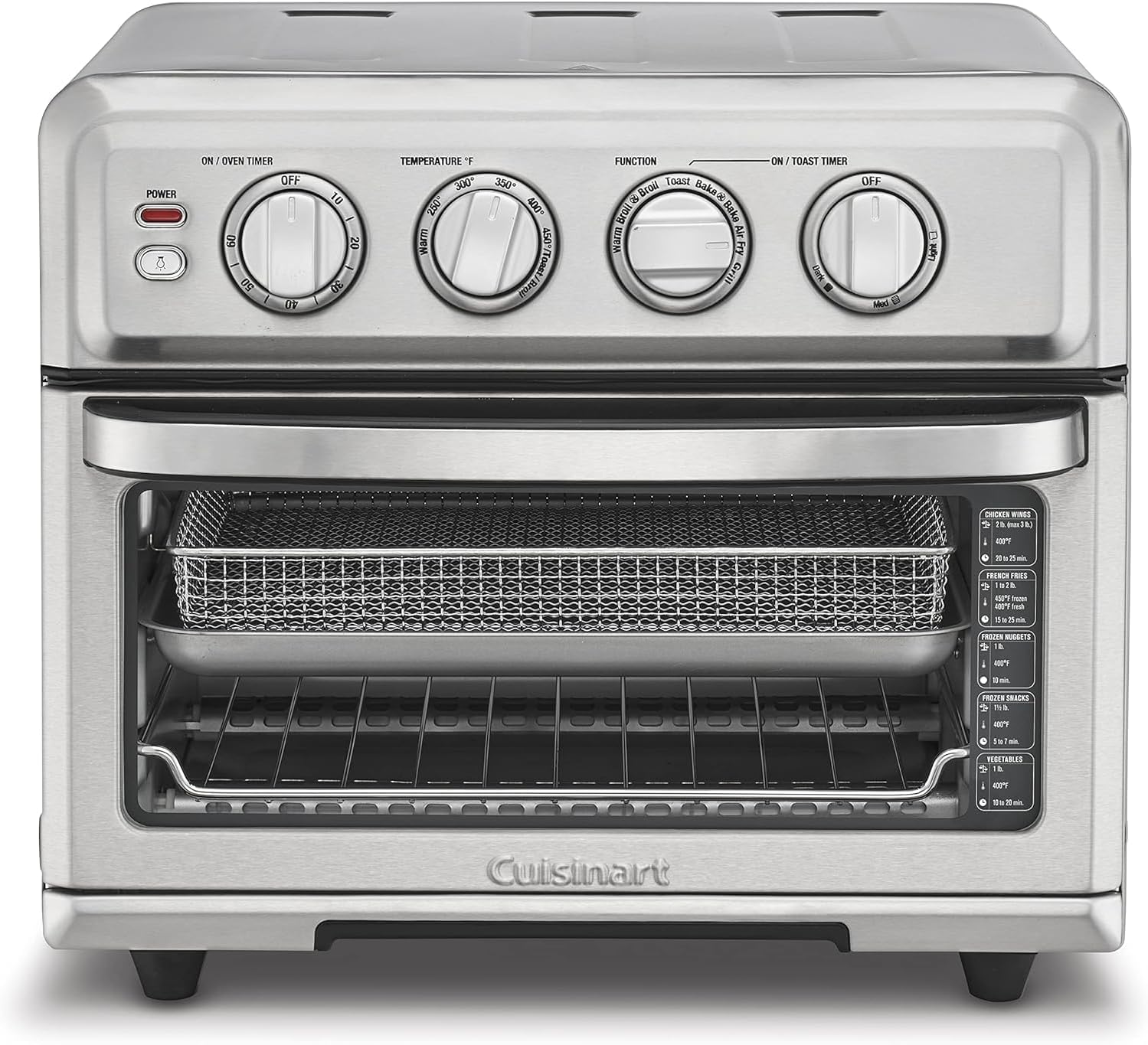 Cuisinart Air Fryer Toaster Oven, 1800W, 8-in-1 with Air Fry, Convection, Broil & Warm, 0.6...