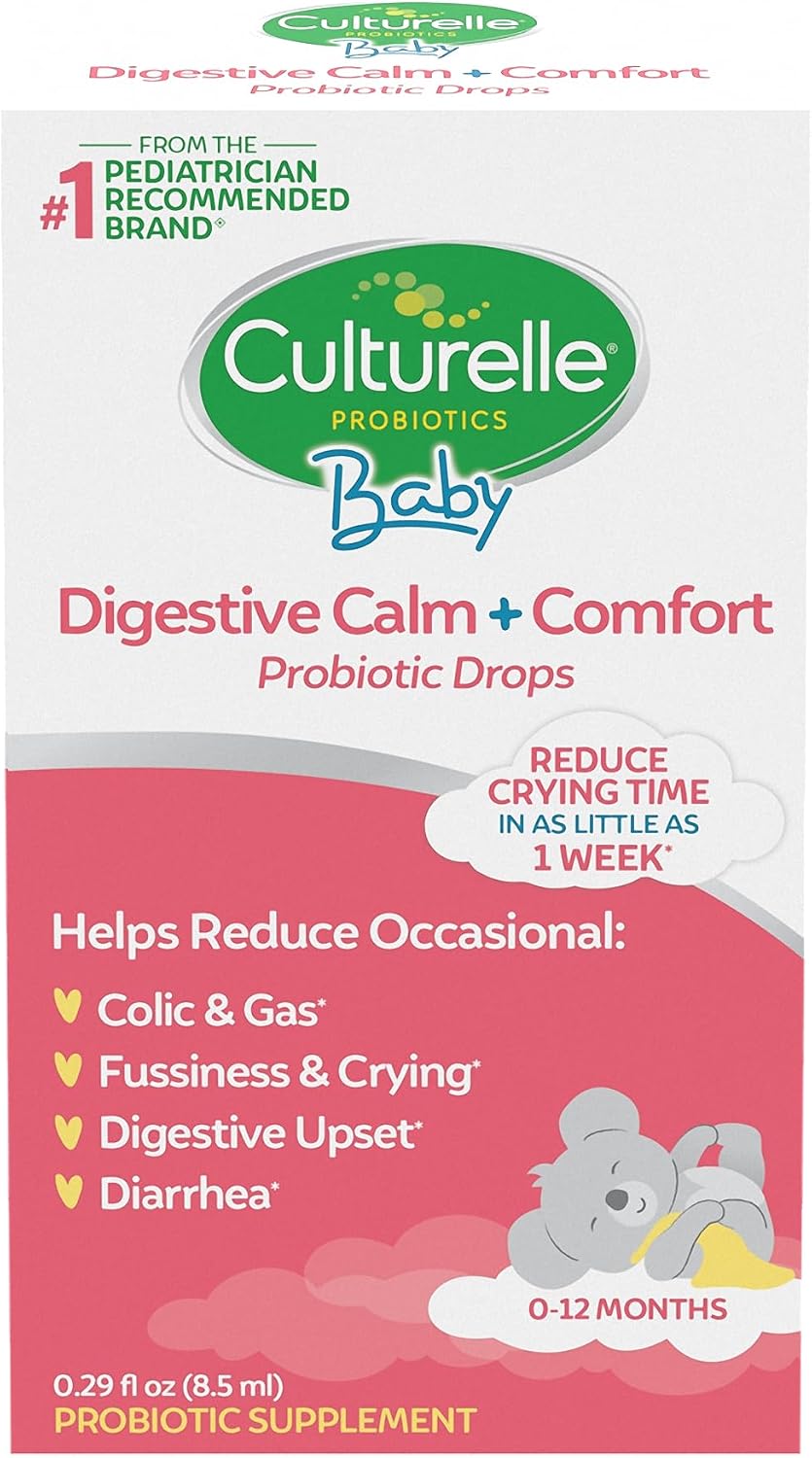Culturelle Baby Digestive Calm & Comfort Probiotic (Age 0-12 Mos) 8.5Ml, Helps Periodic...