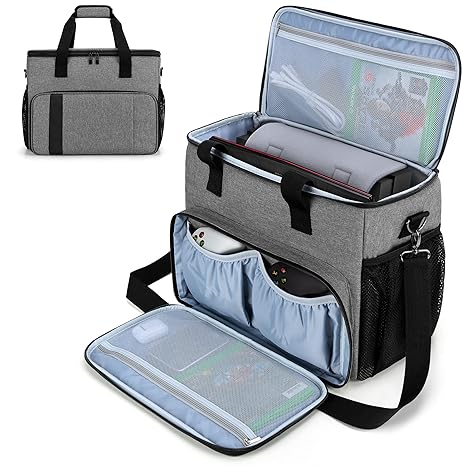 CURMIO Travel Carrying Case Compatible with Xbox Series S, Xbox One/ One S/ One X and Xbox...