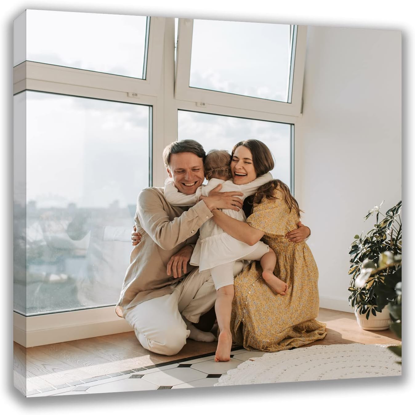 Custom Canvas Prints with Your Photos (18x18, Framed Canvas) Custom Framed Wall Art...
