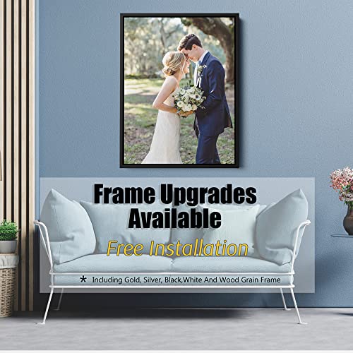 Custom Framed Canvas Prints With Your Photos - Personalized Picture To Canvas Wall Art (8"... image