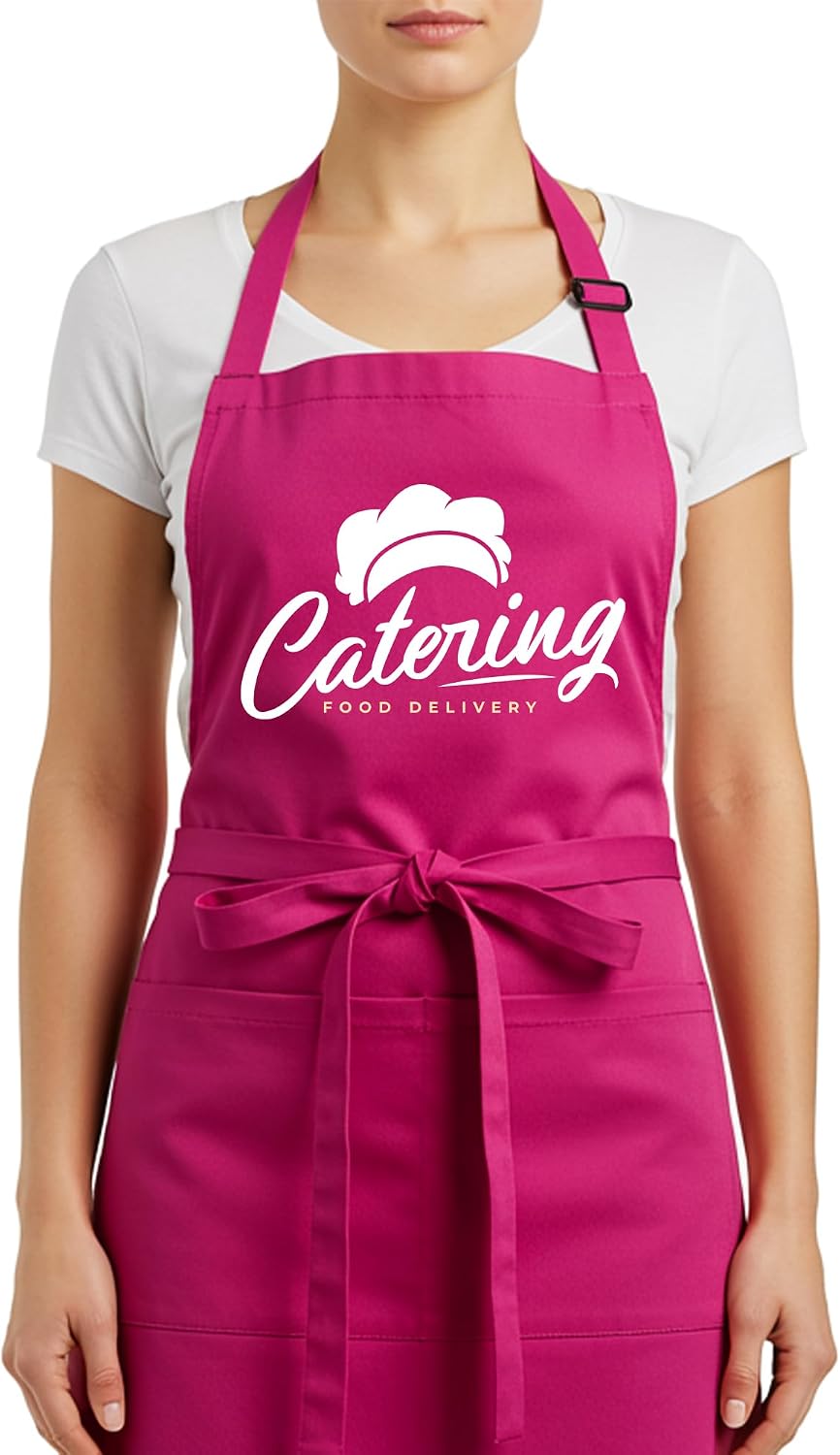 Custom Logo Apron, Personalized Name, Photo Aprons for Men&Women, Adjustable Waterproof Chef...