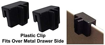 Cut to Length Metal File Rail 3/4" High (1"-15" Long) (3/4" High w/Plastic Clips)