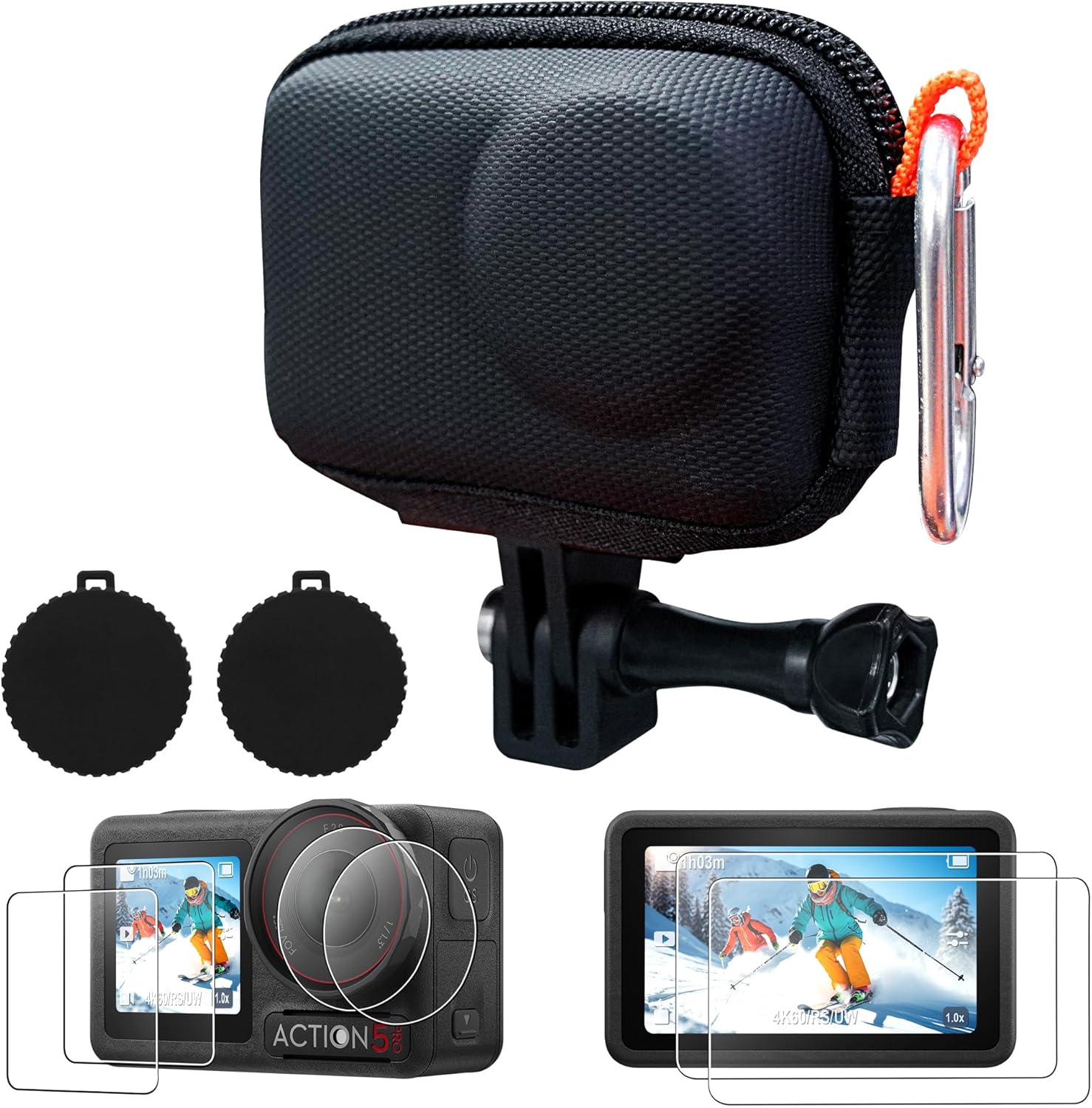 CYNOVA DJI Osmo Action 5 Pro Accessories Kit, Include DJI Osmo Action 5 Case, Action 5 Pro...