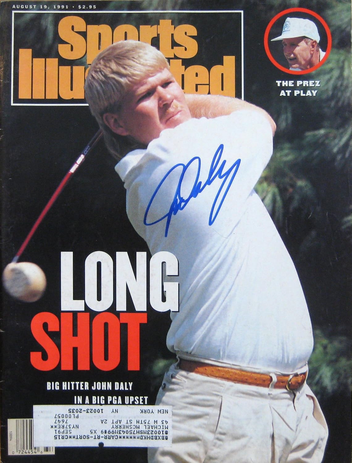 Daly, John 8/19/91 autographed magazine