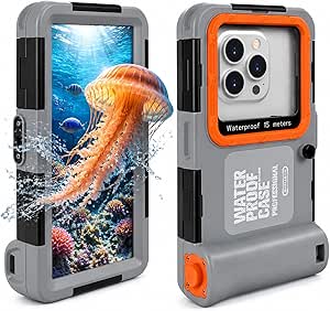DANZHANG Upgrade IP68 Underwater Phone Case for Snorkeling, [50ft/15M] Professional...