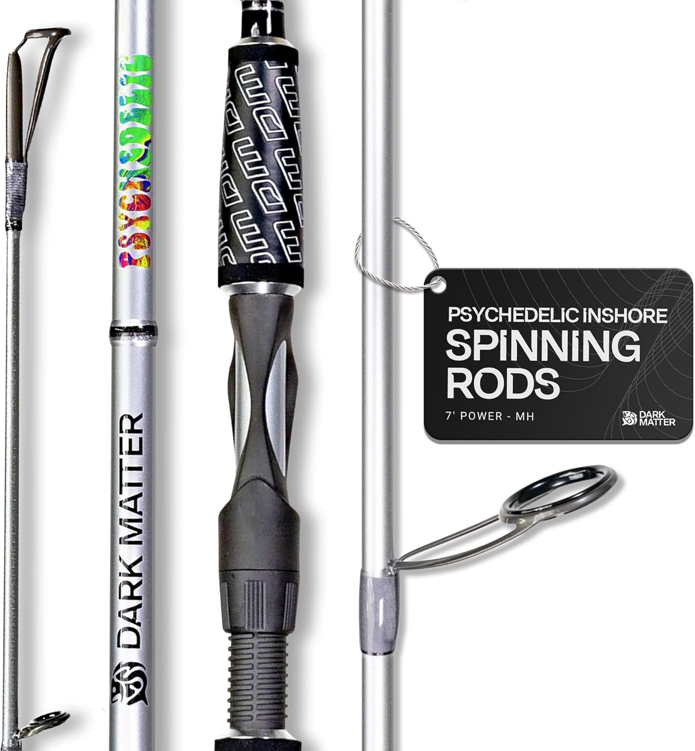 Dark Matter Inshore Spinning Rod - Ultralight Dark Matter Fishing Rod, Light Spinning Rod...