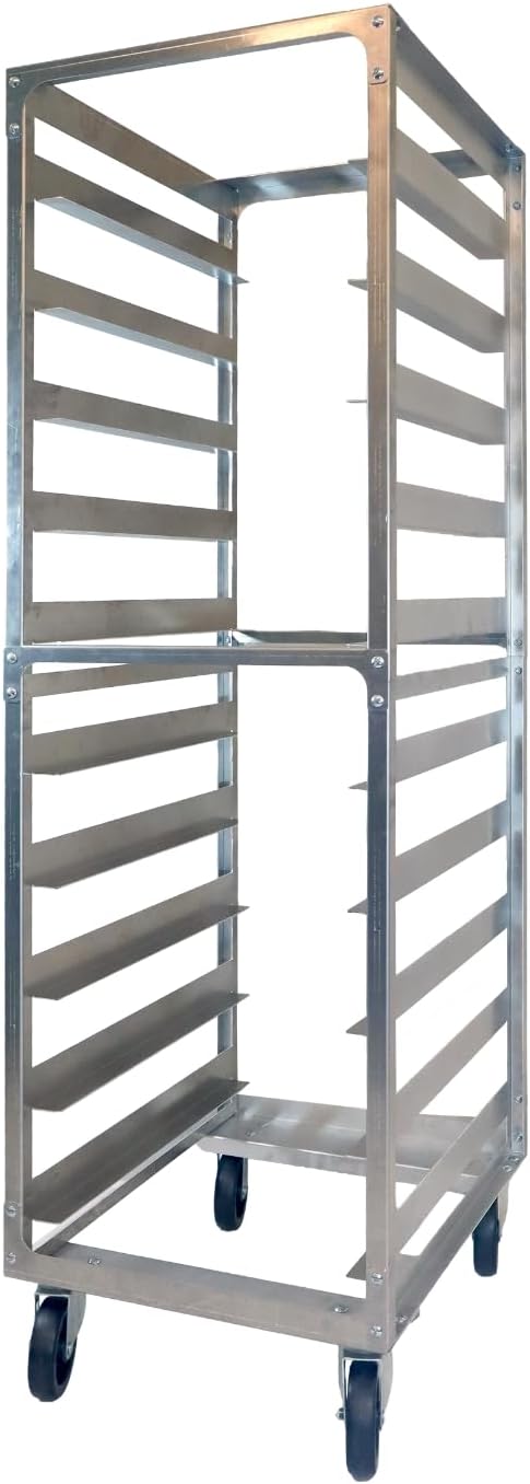 DCUBE 10 Level 6" Spacing Commercial Aluminum Pan Rack, Heavy-Duty Rack for Electronics &...