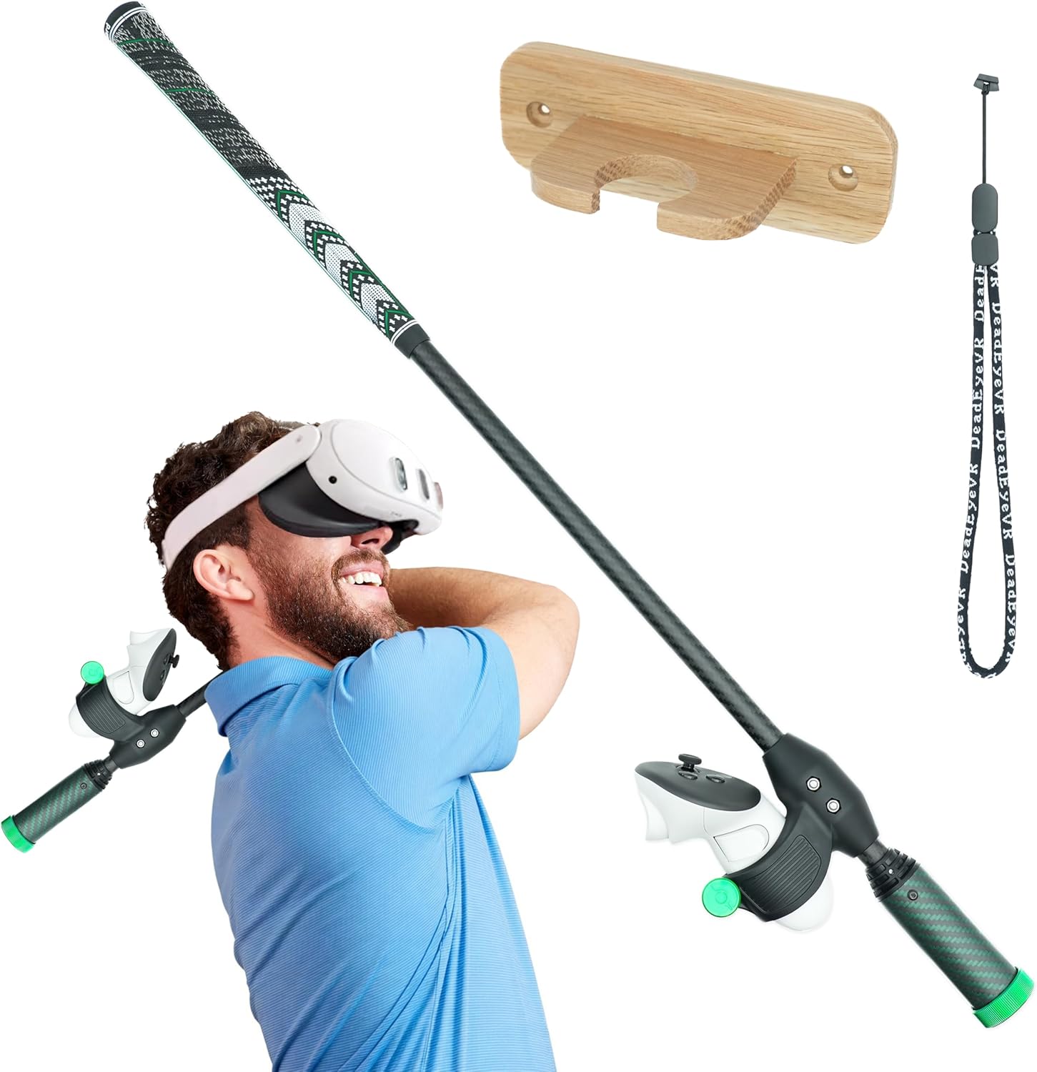 DeadEyeVR - DriVR Elite - Golf Club for Quest - Realistic VR Golf Simulator Handle...