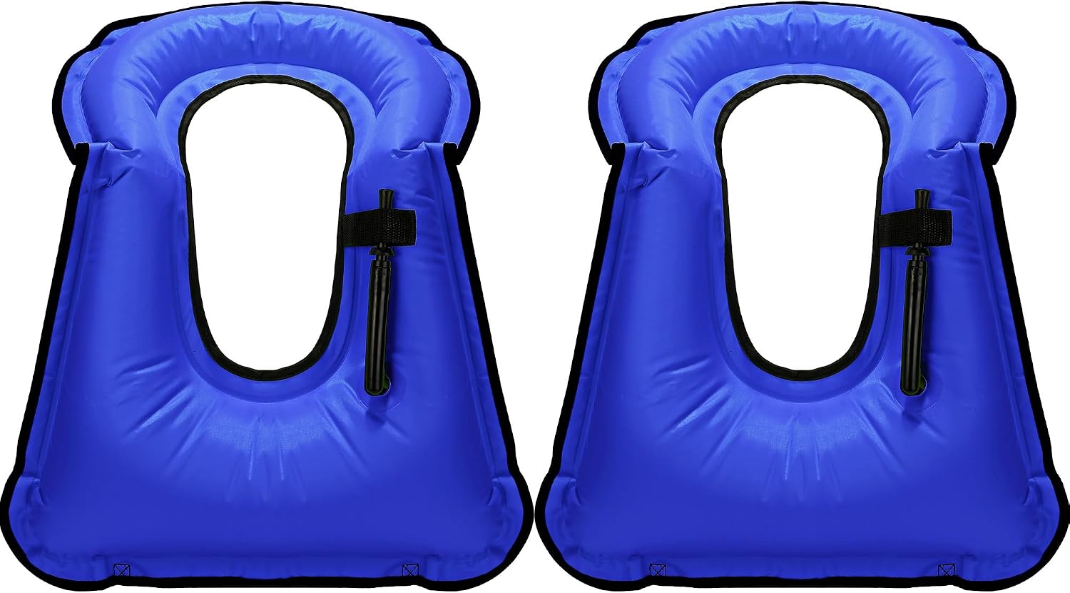 Deekin 2 Pcs Inflatable Vest for Adults with Adjustable Strap Fluorescent Color Inflatable Vest