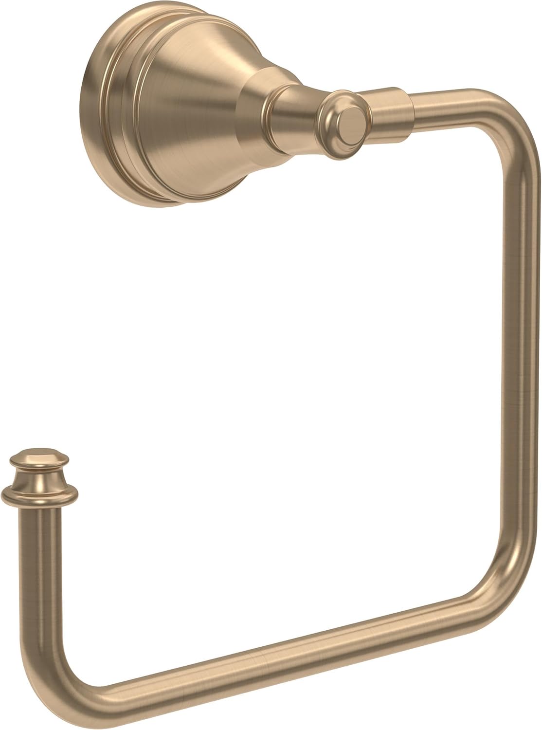 Delta Mylan (1-Pack) Hand Towel Holder Champagne Bronze Towel Racks for Bathroom Wall Square...