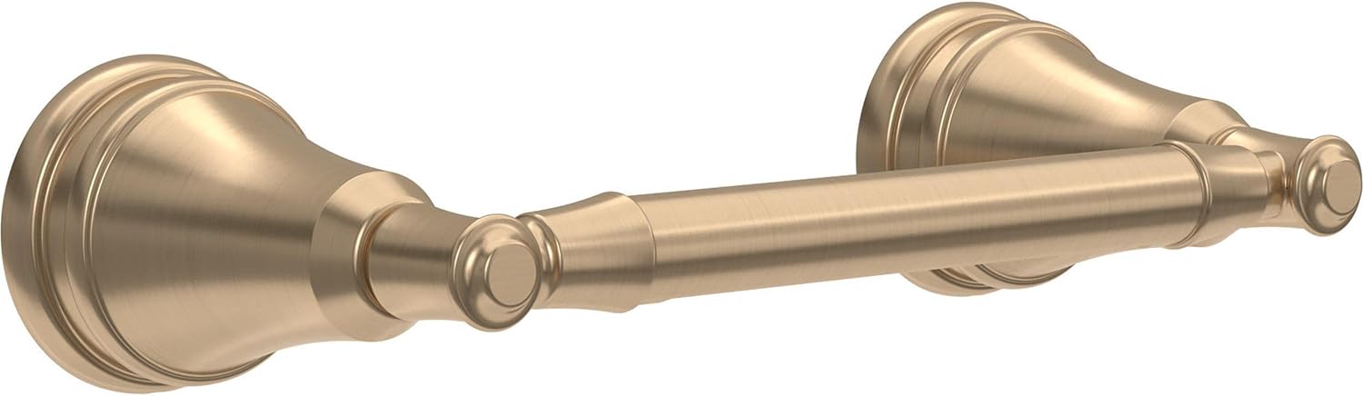 Delta Mylan (1-Pack) Toilet Paper Holder Champagne Bronze Pivoting Tissue Roll Rod...