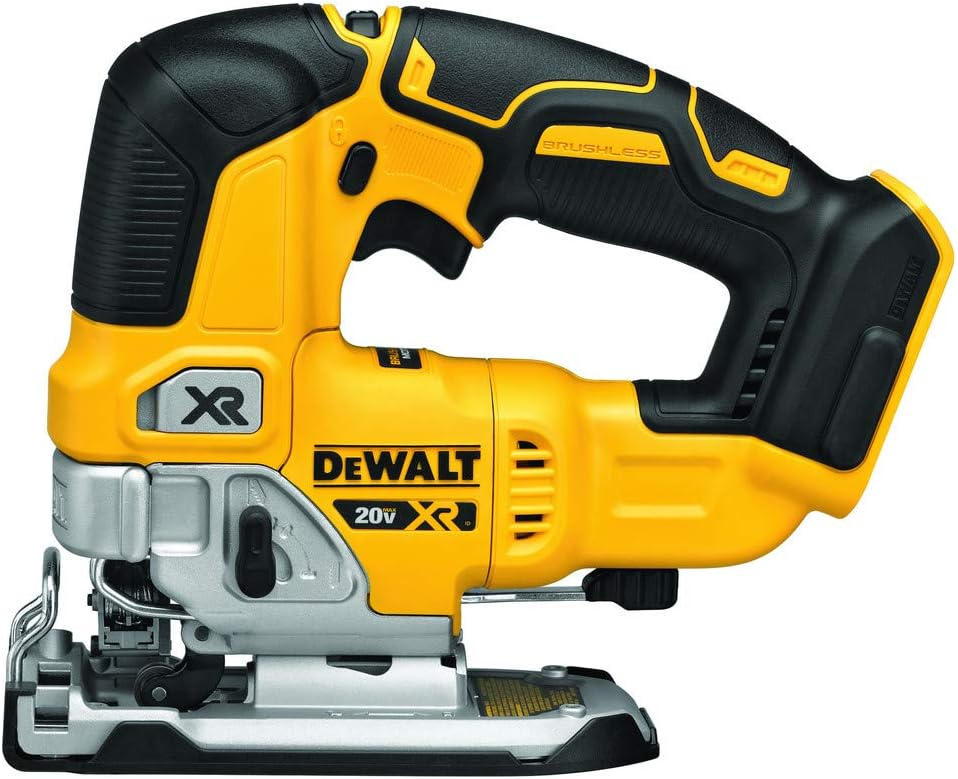 DEWALT 20V MAX XR Jig Saw, 3,200 Blade Speed, Cordless, Brushless Motor, LED Light, Bare...