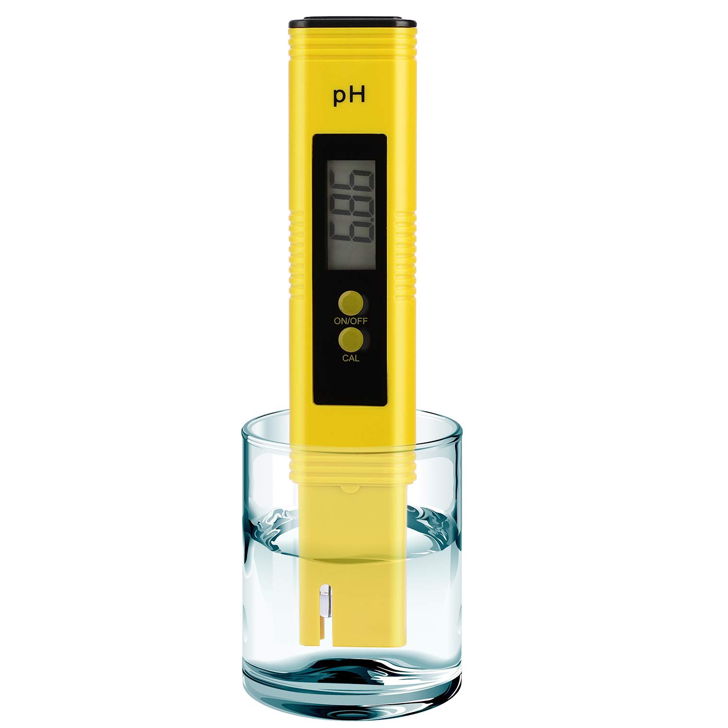 Digital pH Meter Tester Pen for Water, Pre-Calibrated, High Accuracy ±0.01, 0�