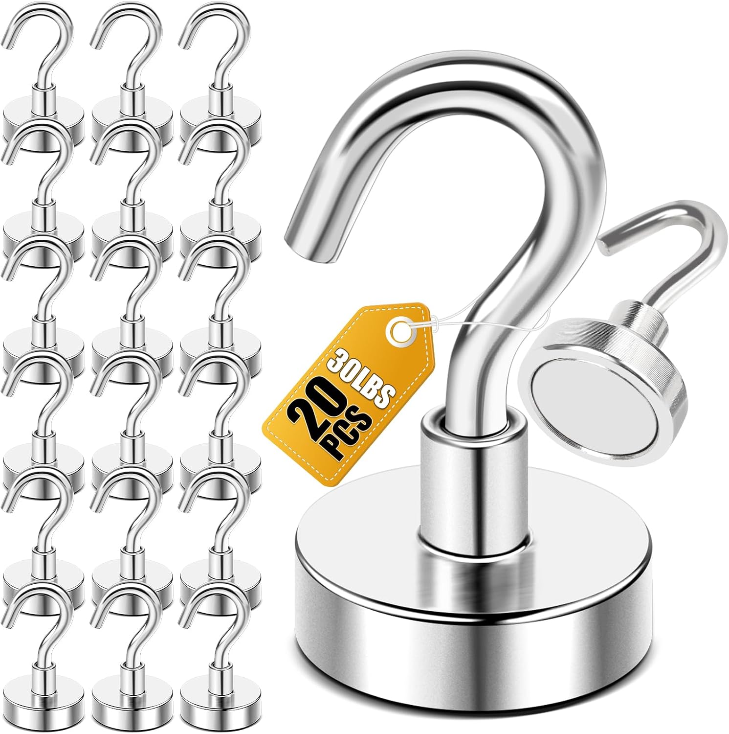 DIYMAG Magnetic Hooks, 30lbs+ Magnet Hook 2026 Cruise Cabin Ship Essentials Heavy Duty...