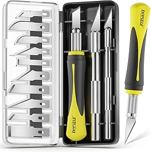 DIYSELF 16-Piece Exacto Knife Set, Craft Knife & Hobby Knife Kit, Precision Knife with...