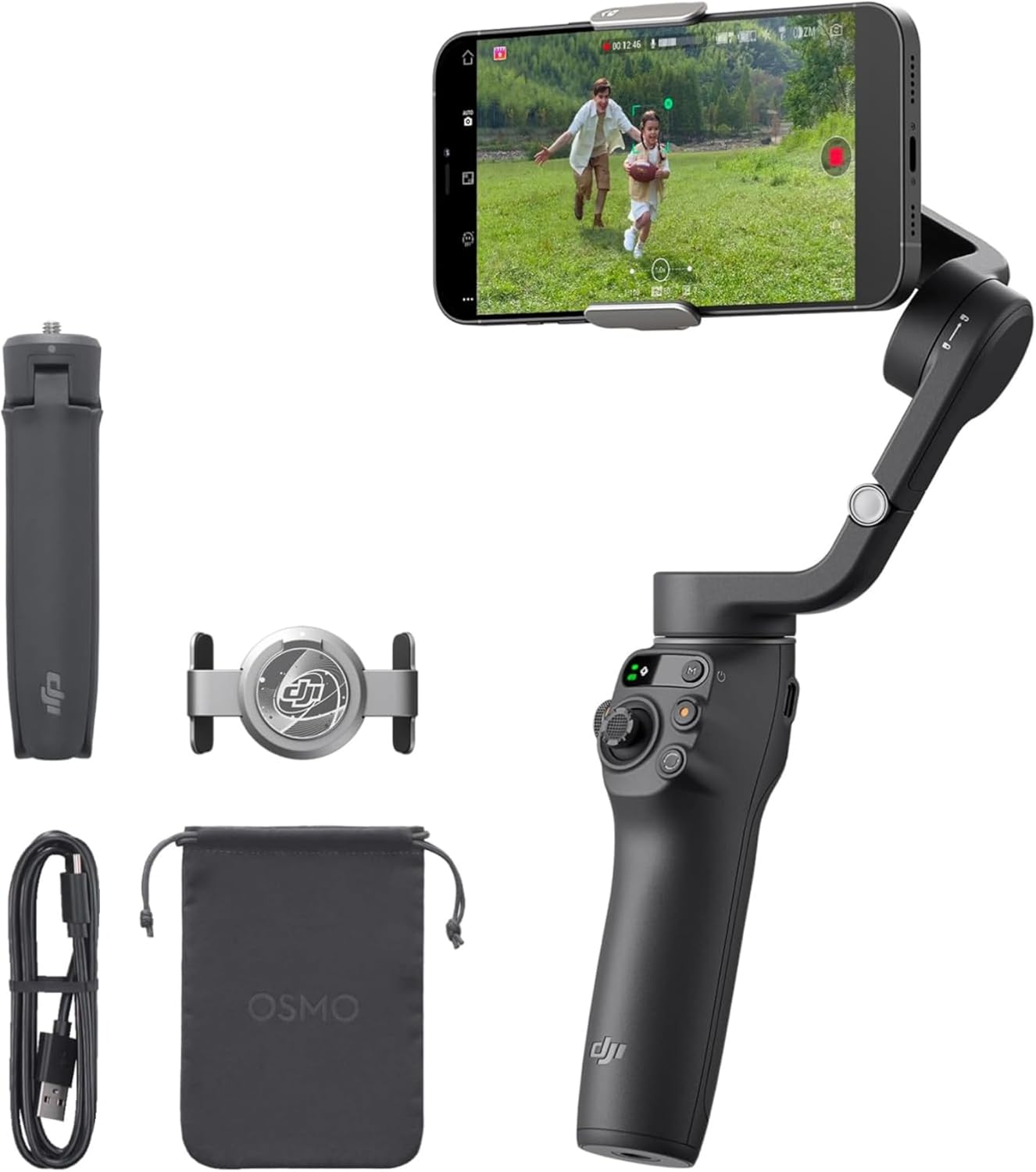 DJI Osmo Mobile 6 Gimbal Stabilizer for Smartphones, 3-Axis Phone Gimbal, Built-In Extension...