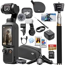 DJI Osmo Pocket 4 Standard Combo 1" CMOS 4K/240fps 3-Axis Gimbal Camera 107GB Bundle with...