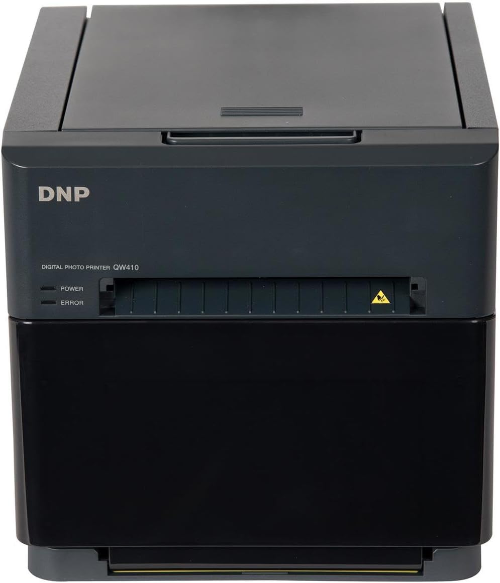 DNP QW410 4.5" Dye Sublimation Printer, 300x300 dpi, 190 4x6" Prints Per Hour - Bundle with...