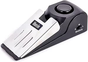 Door Stop Alarm, Door Stopper with 120DB Security Alarm, Floor Wedge Doorstop for Travel...