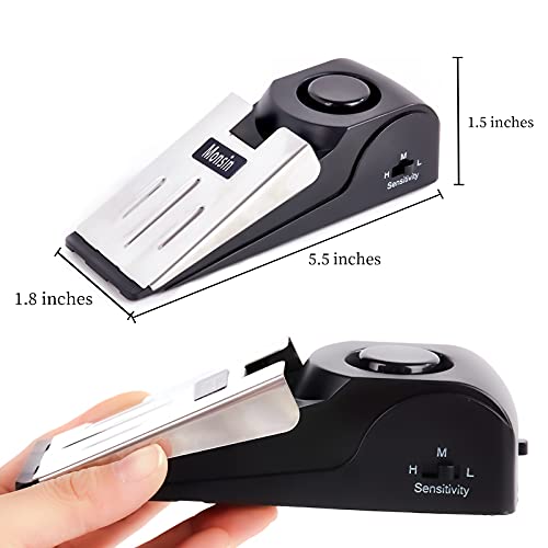 Door Stop Alarm, Door Stopper with 120DB Security Alarm, Floor Wedge Doorstop for Travel... image