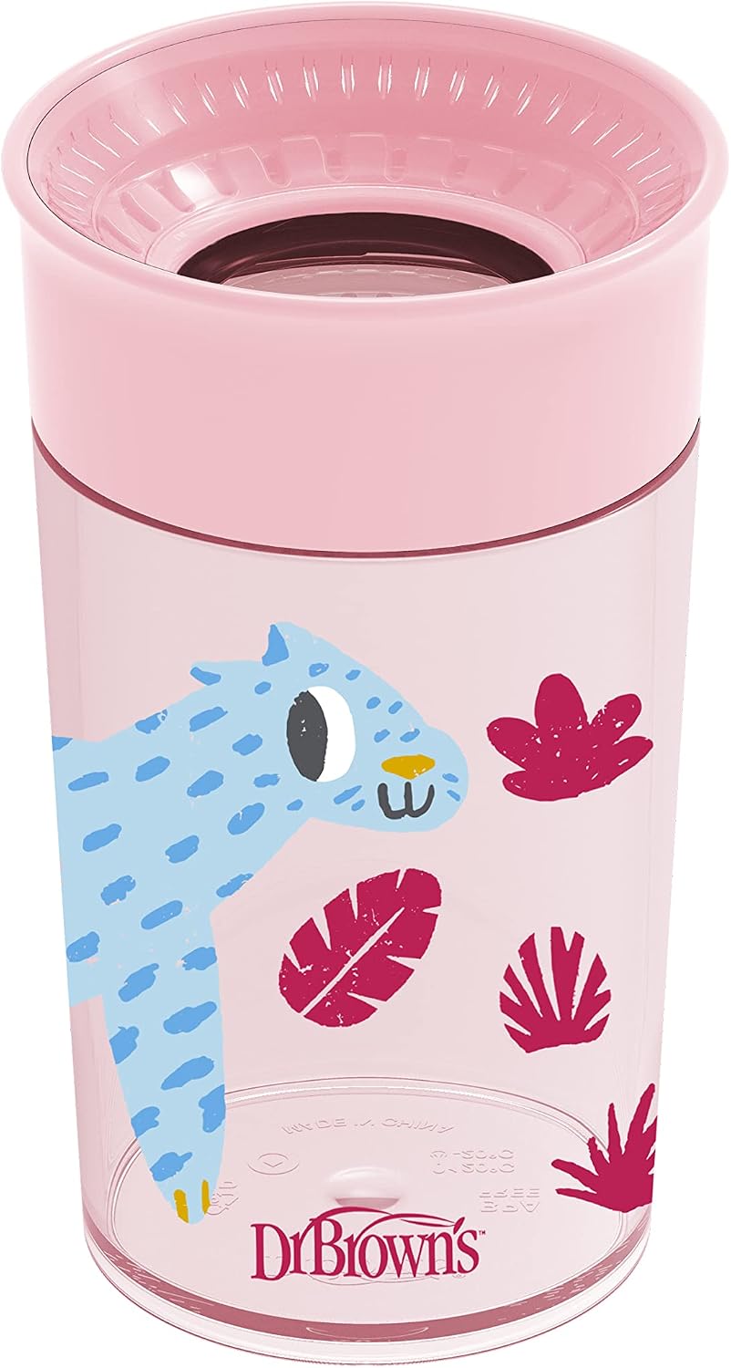 Dr. Brown's Milestones Cheers 360 Spoutless Transition Cup, Travel Friendly and Leak-Free...