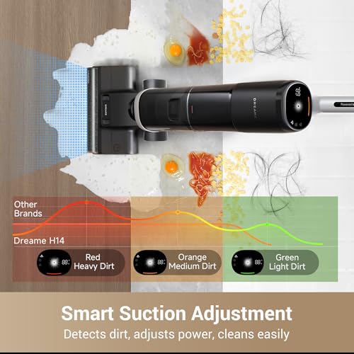 dreame H14 Cordless Vacuum Mop, 180° Lie-Flat Wet Dry Vacuum cleaner, 140°F Brush Washing... image