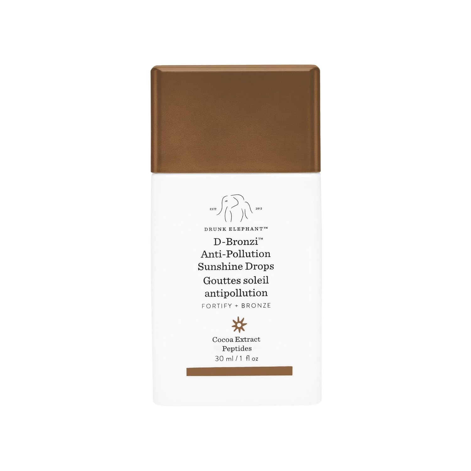 Drunk Elephant D-Bronzi Sunshine Drops - Bronzing Color Serum Drops - Clean Clinical...