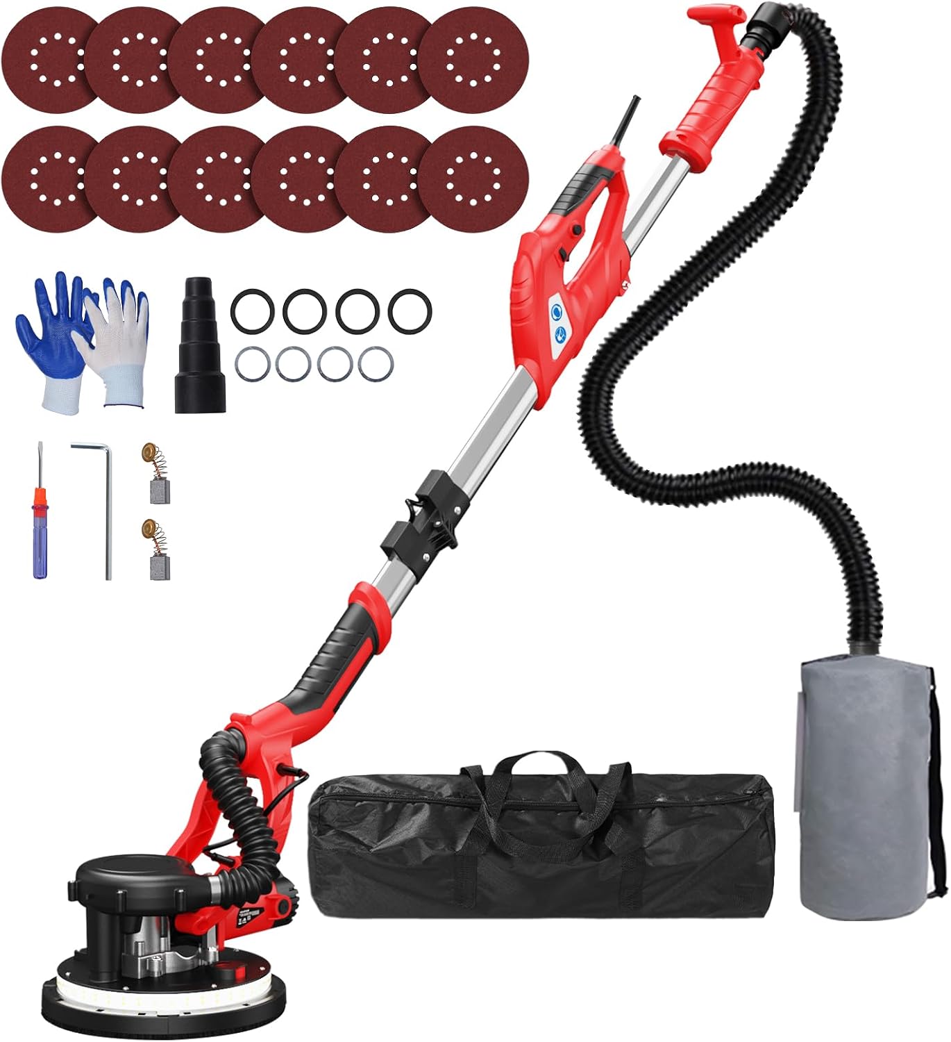Drywall Sander, 2025 Upgraded 8-Amp Popcorn Ceiling Removal Tool with 7 Variable Speed...