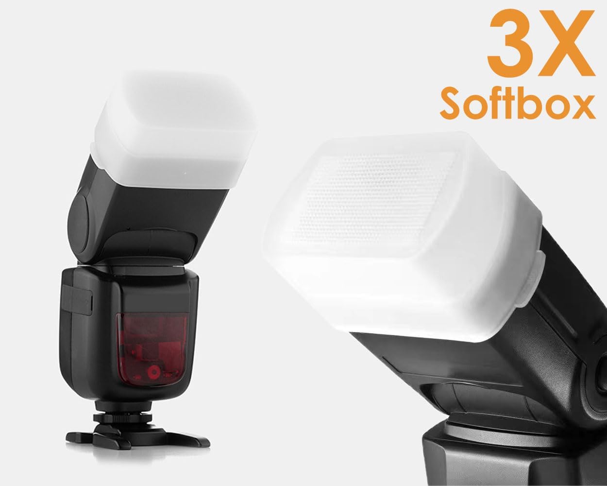 DS. DISTINCTIVE STYLE 3-Pack Flash Diffuser for Speedlight Light Diffuser Softbox Compatible... image