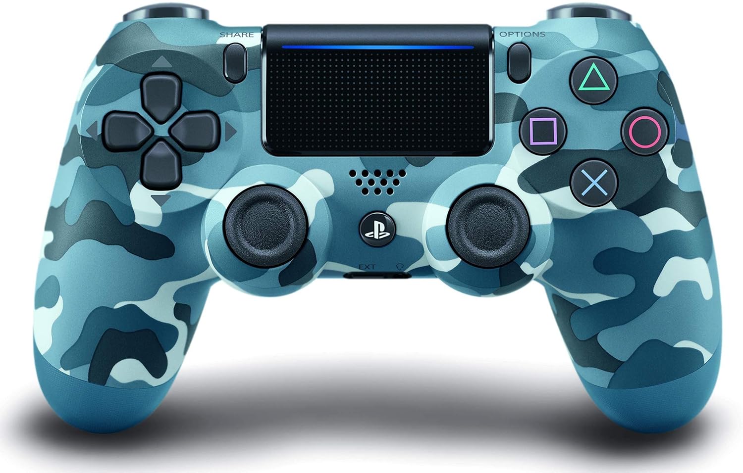 DualShock 4 Wireless Controller for PlayStation 4 - Blue Camouflage (Renewed) image
