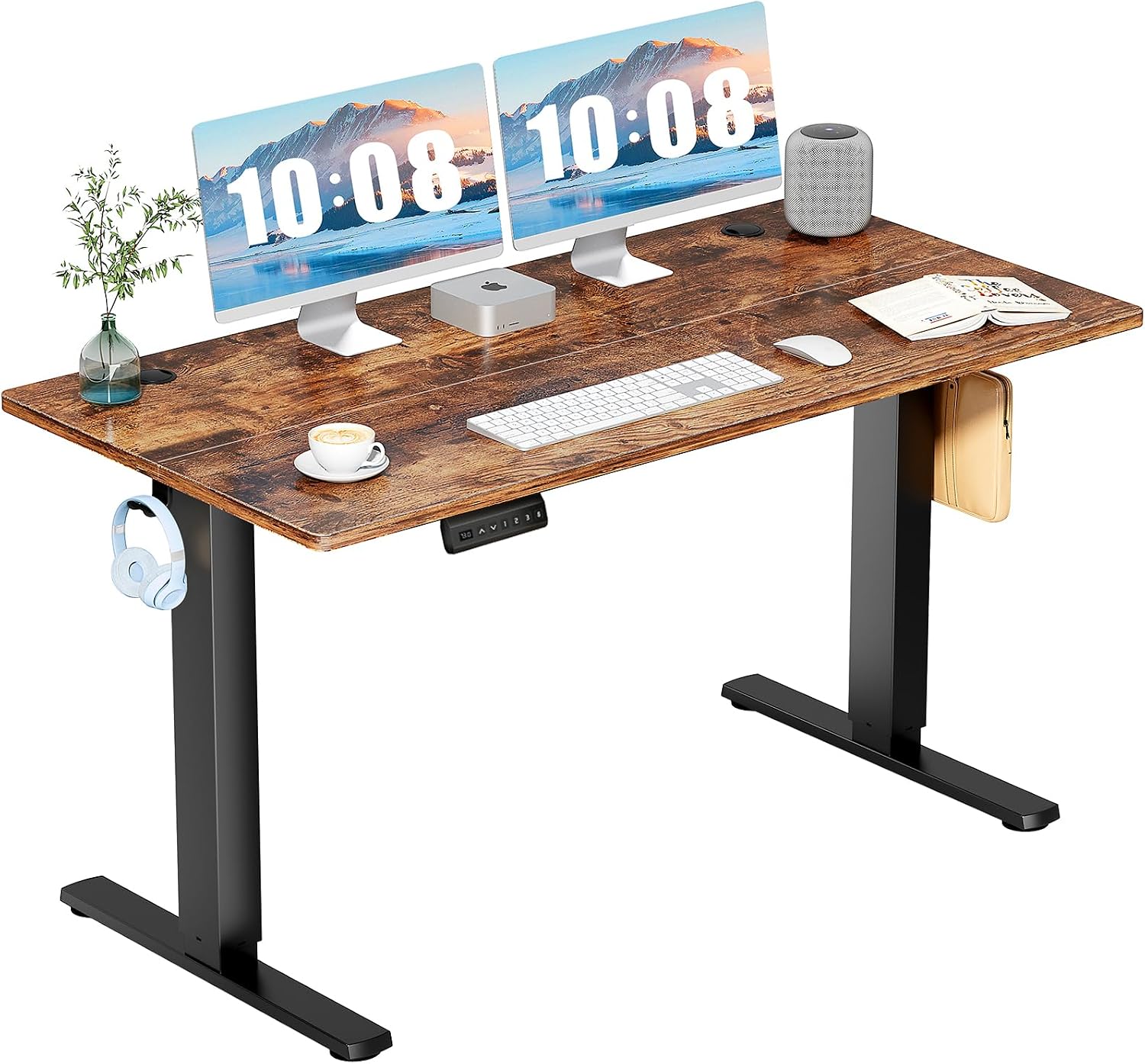 DUMOS 55 Inch Electric Standing Desk Height Adjustable, Sit to Stand Computer Workstations...