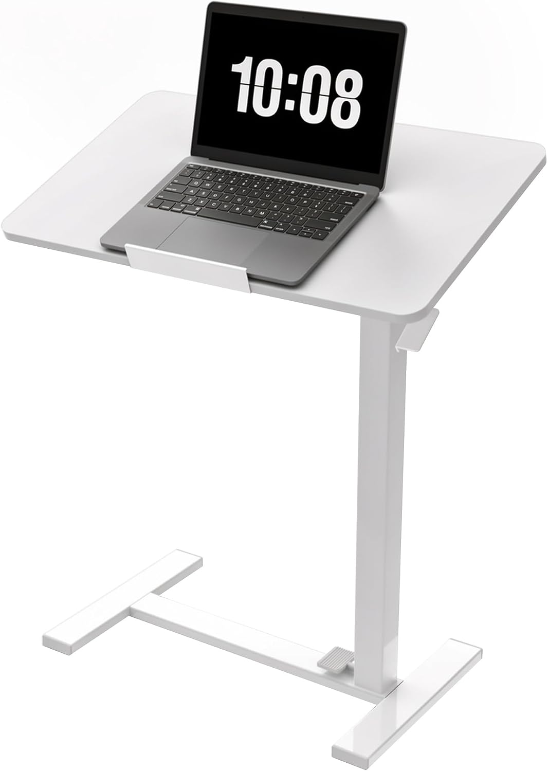 DUMOS Adjustable Rolling Desk, Mobile Overbed Bedside with Hidden Wheels, Portable Laptop...