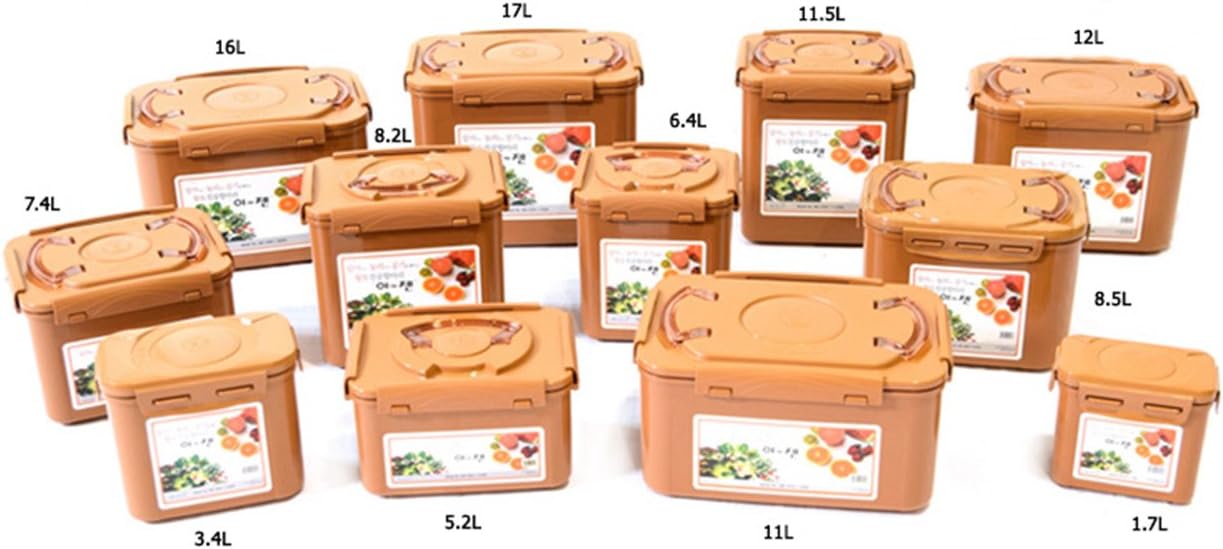 e-jen Premium Kimchi, Sauerkraut Container Probiotic Fermentation with Inner Vacuum Lid...