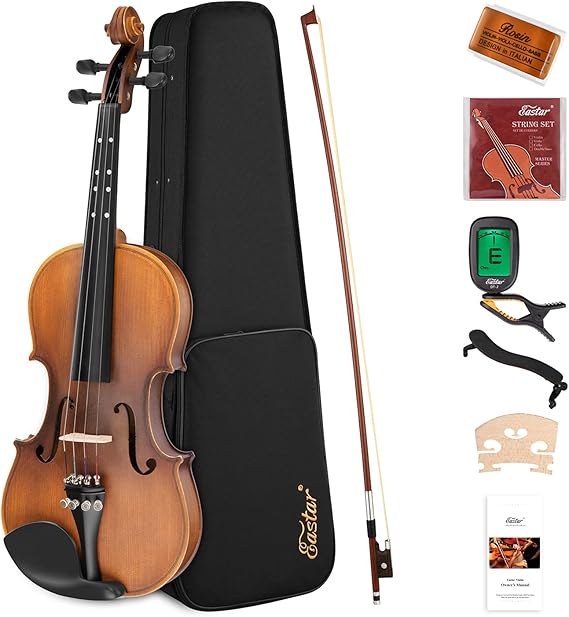 Eastar 4/4 Full Size Violin Set Matte Fiddle for Beginners Adults with Hard Case, Rosin...